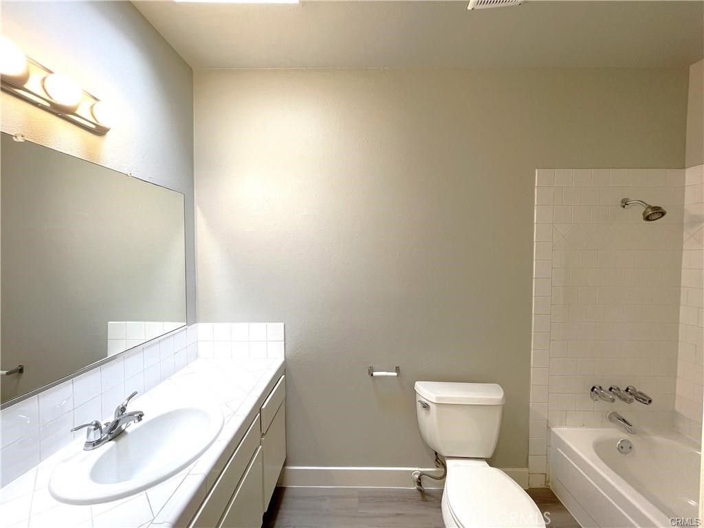 Bathroom, Interior, Tile Countertops, Wood Texture Flooring