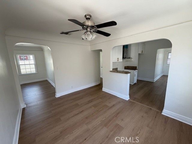 Empty room, Interior, Kitchen, Wood Texture Flooring