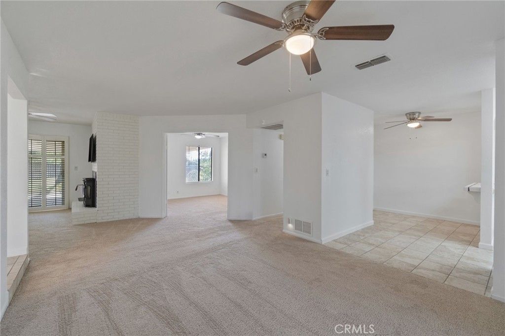 Bathroom, Empty room, Fireplace, Interior