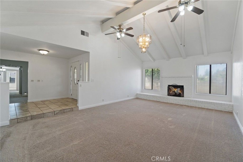 Chandelier, Empty room, Fireplace, Interior, Pendant Lights