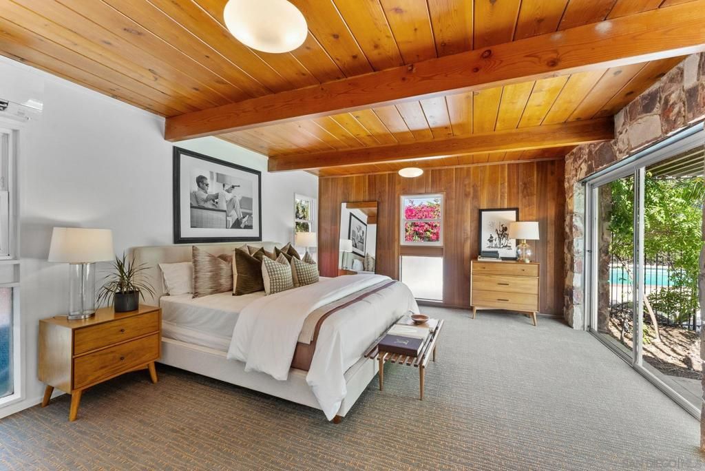 Bedroom, Interior, Wooden Beams, Wooden Ceilings, Wooden Walls