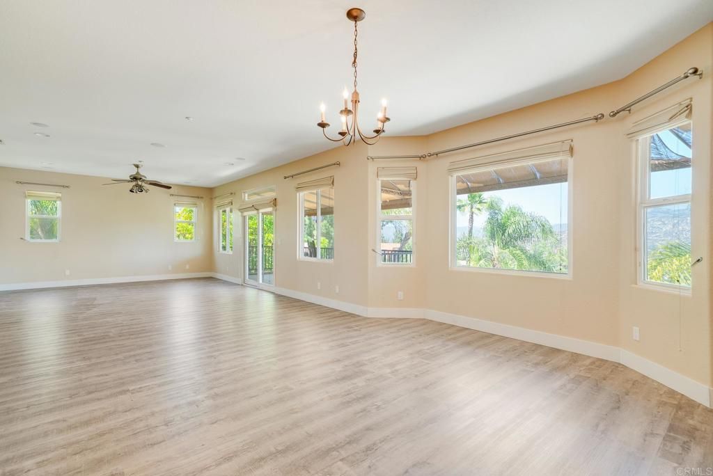 Chandelier, Empty room, Interior, Wood Texture Flooring