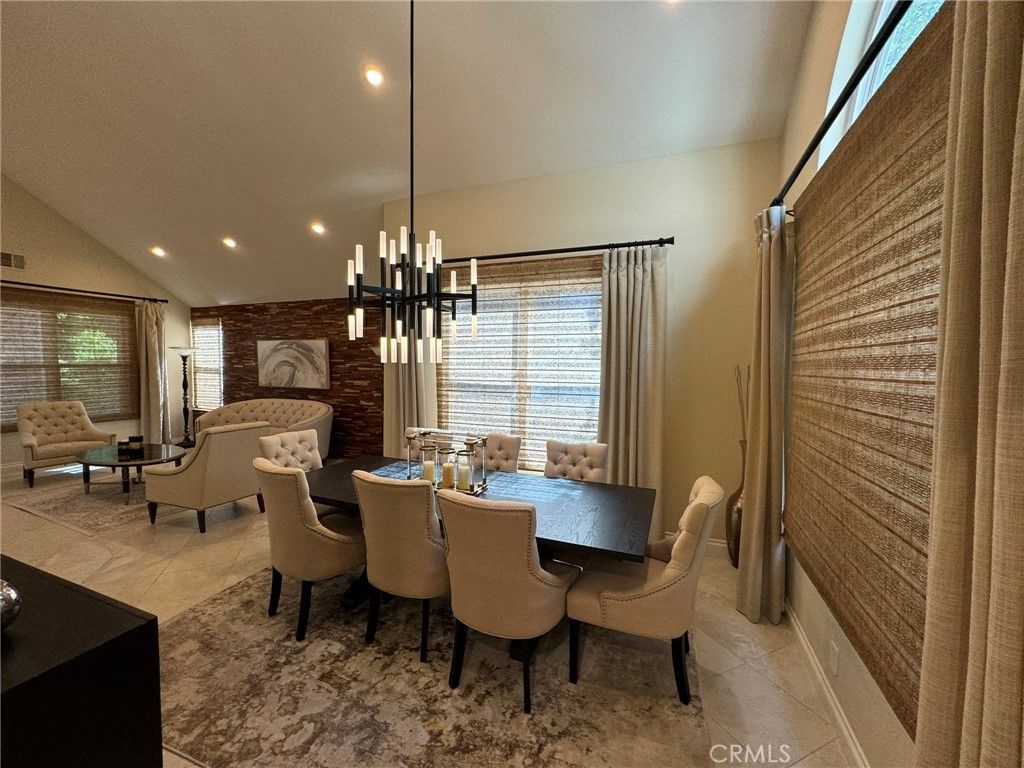 Dining room, Interior, Living room, Pendant Lights, Recessed Lighting