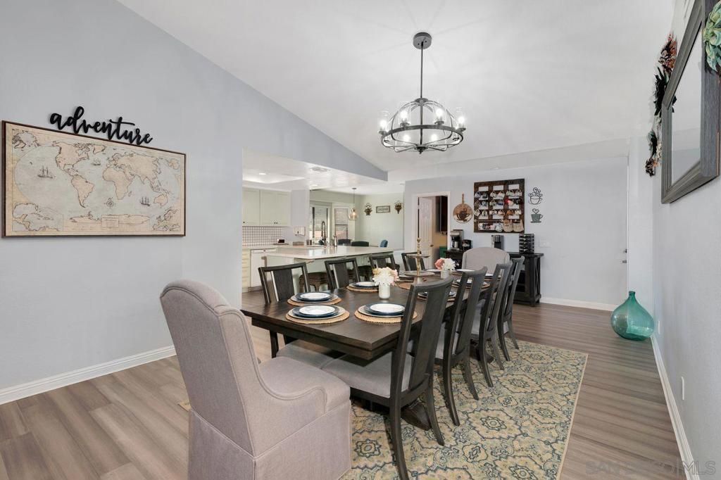 Chandelier, Dining room, Interior, Kitchen, Pendant Lights, Wood Texture Flooring