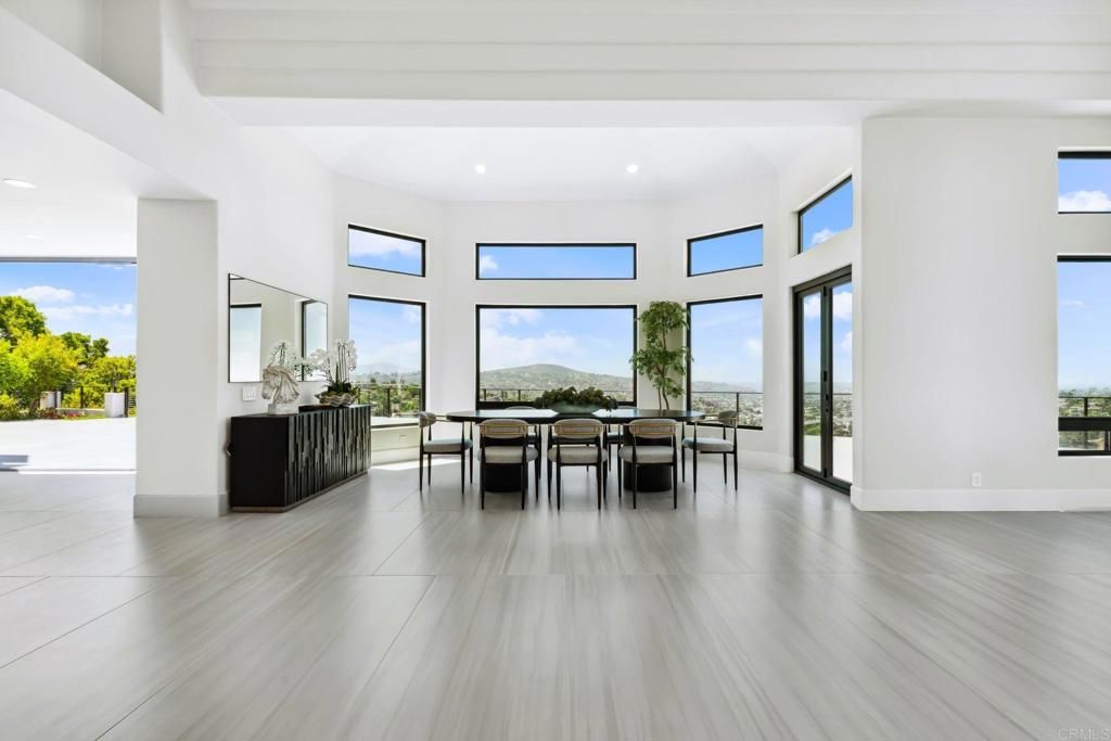 Dining room, Interior, Recessed Lighting, Water, Wood Texture Flooring