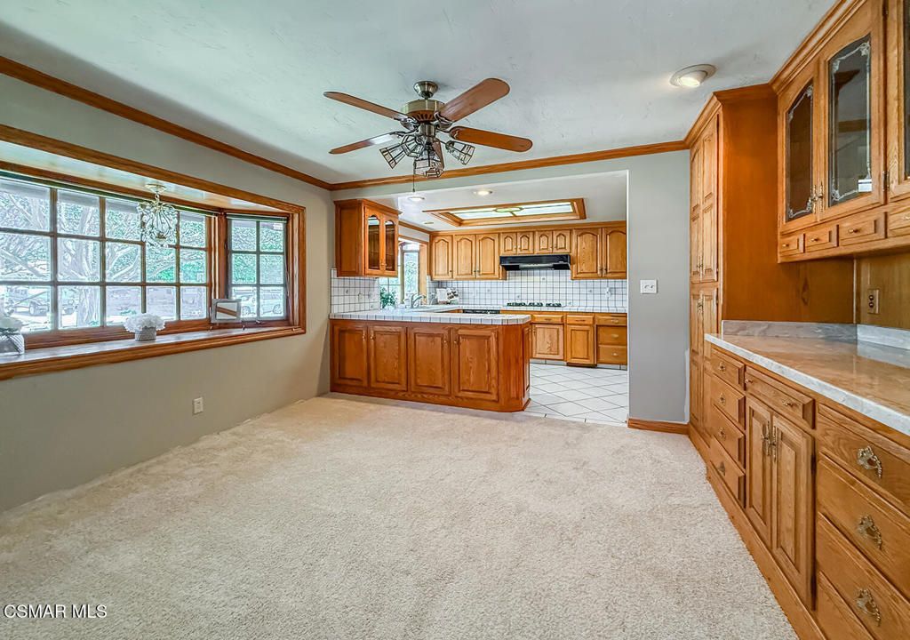 Empty room, Interior, Kitchen, Tile Countertops