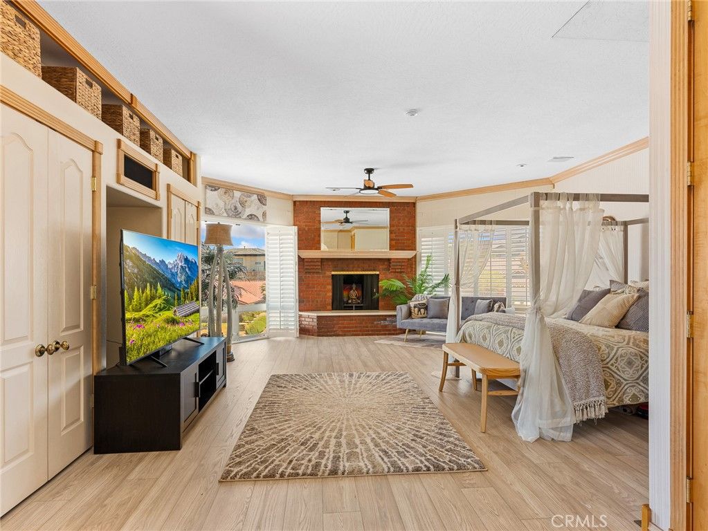 Fireplace, Interior, Living room, Stone Walls, Wood Texture Flooring