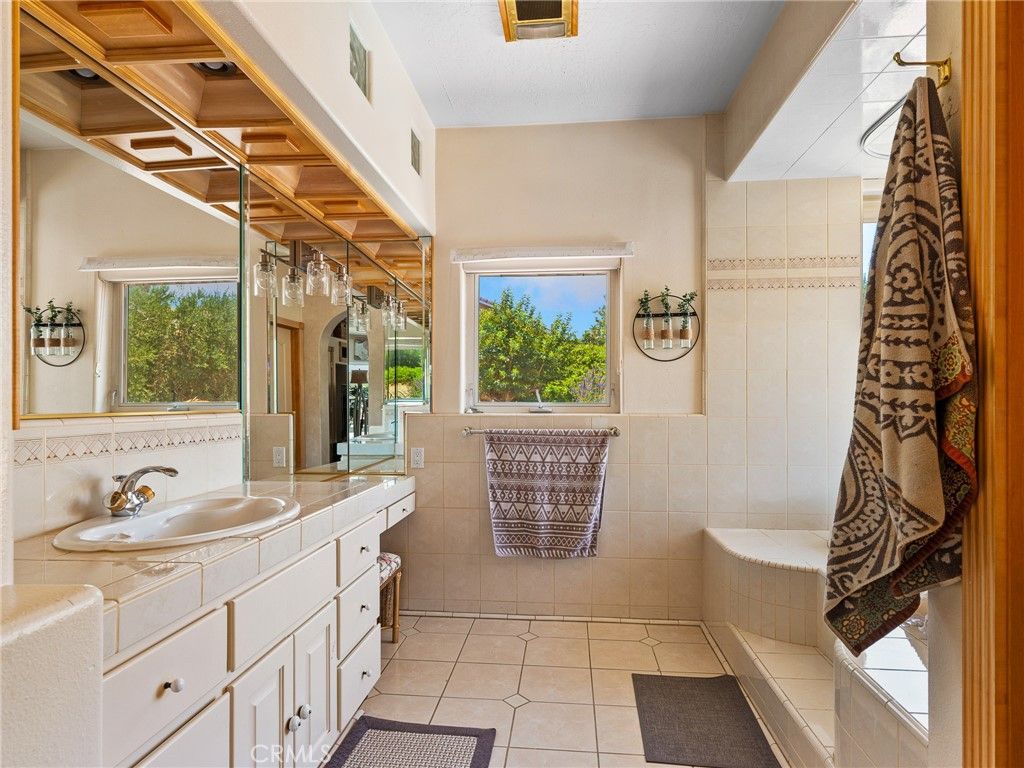 Bathroom, Dual Sink Vanities, Interior, Tile Countertops
