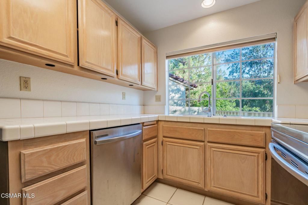Interior, Kitchen, Recessed Lighting, Tile Countertops
