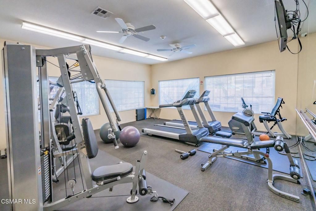 Fitness Equipment, Gym, Interior, Recessed Lighting