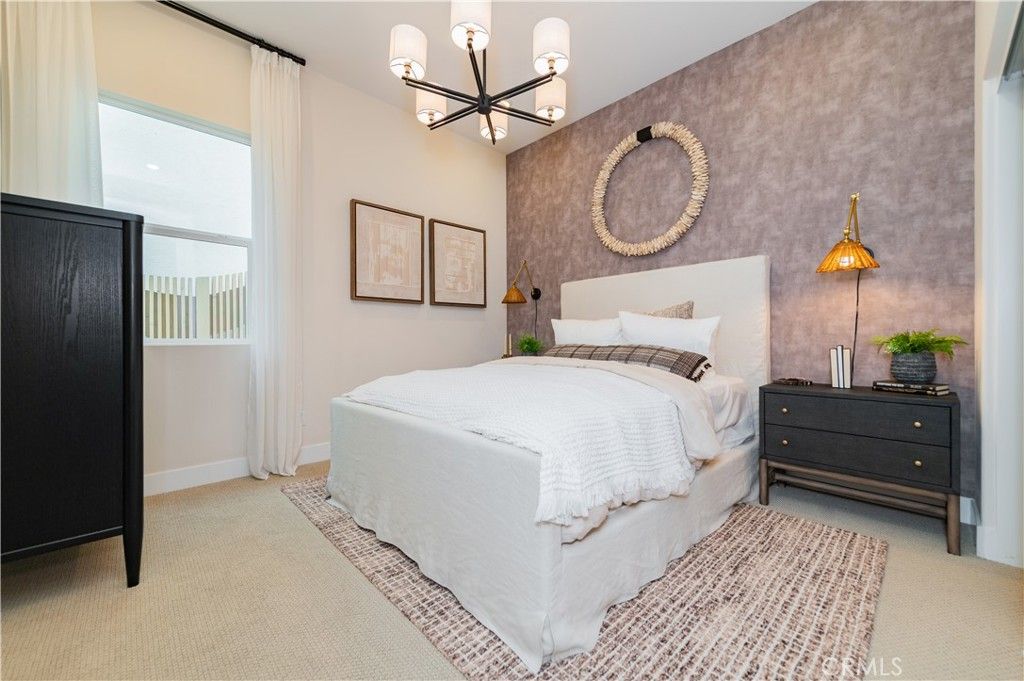 Bedroom, Interior, Pendant Lights