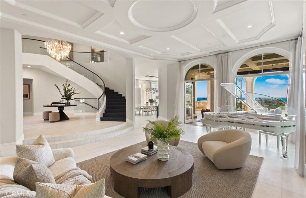 Chandelier, Interior, Living room, Recessed Lighting