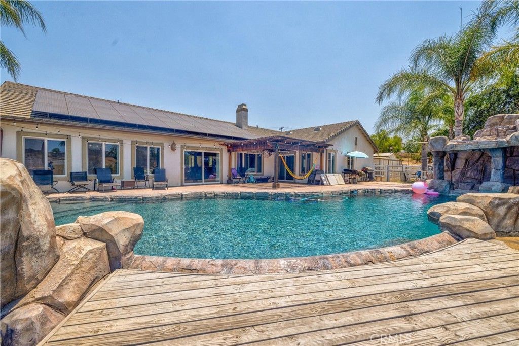 Exterior, Pool, Solar Panels