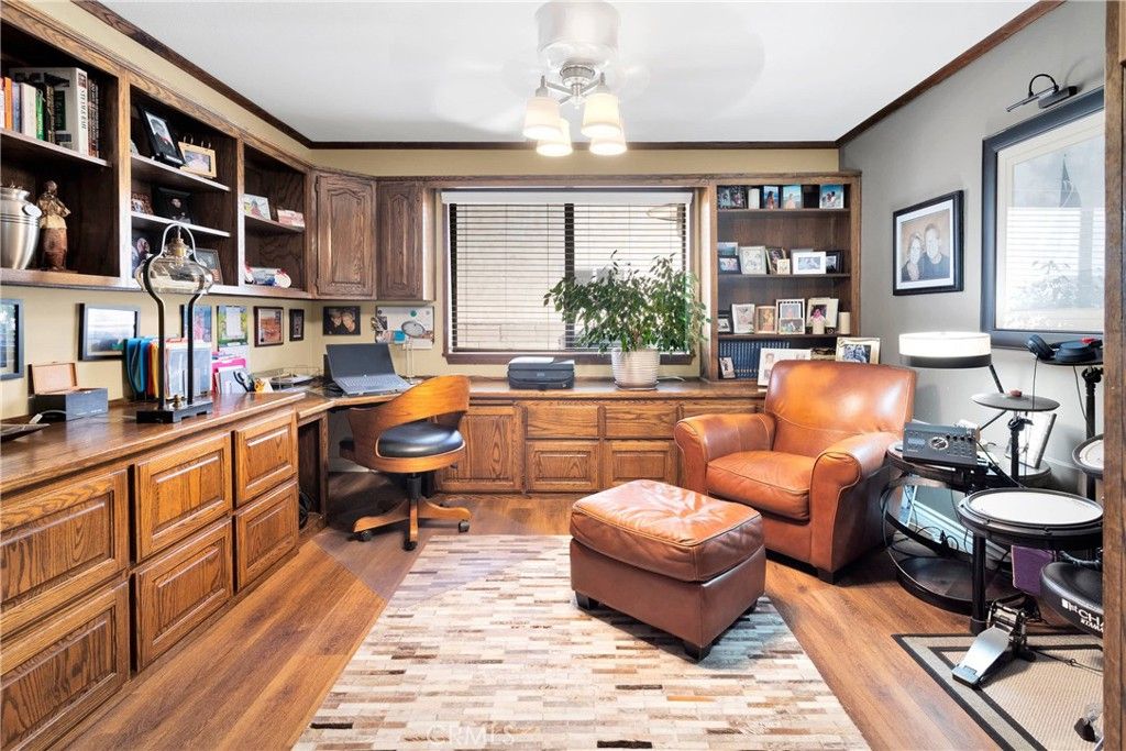Home Office, Interior, Wood Texture Flooring