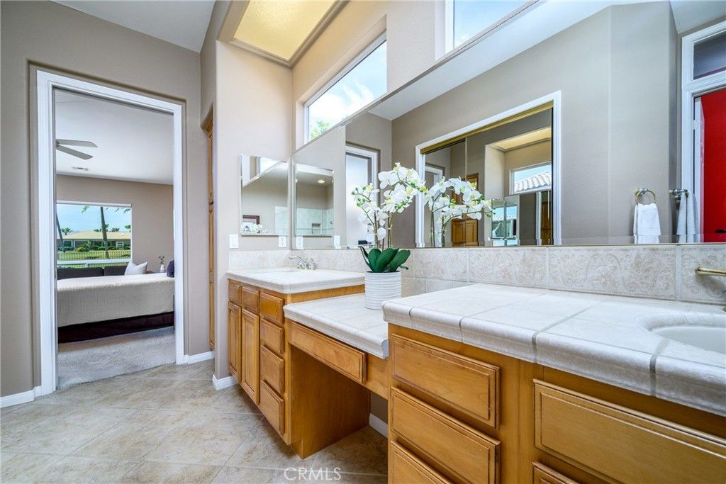 Bathroom, Bedroom, Dual Sink Vanities, Interior, Tile Countertops