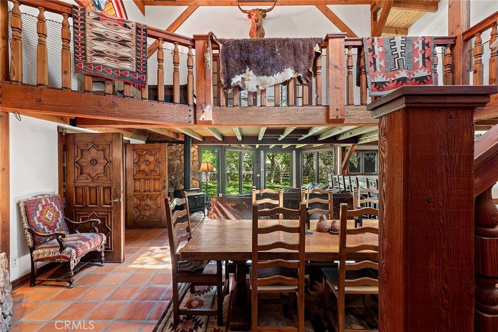 Dining room, Interior, Wooden Beams