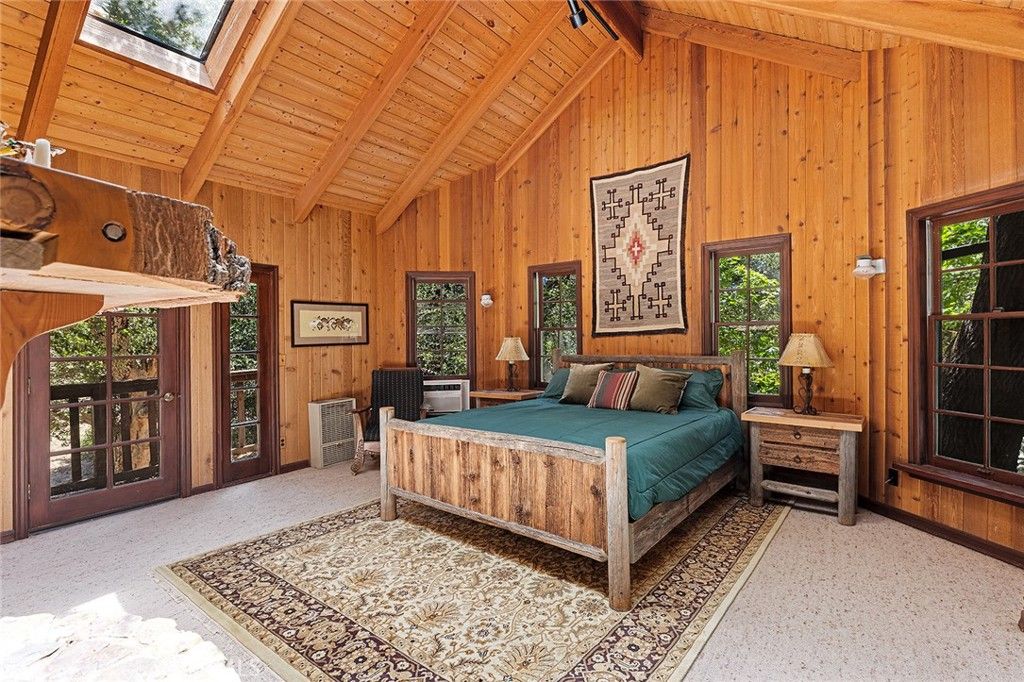 Bedroom, Interior, Wooden Beams, Wooden Ceilings, Wooden Walls