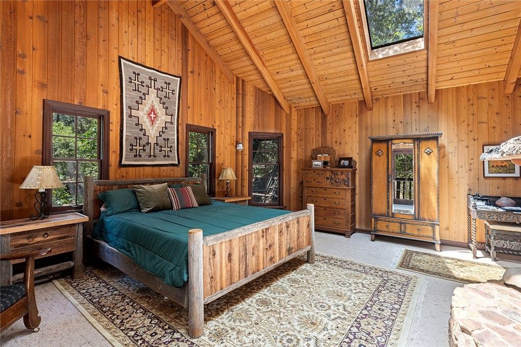 Bedroom, Interior, Wooden Beams, Wooden Ceilings, Wooden Walls
