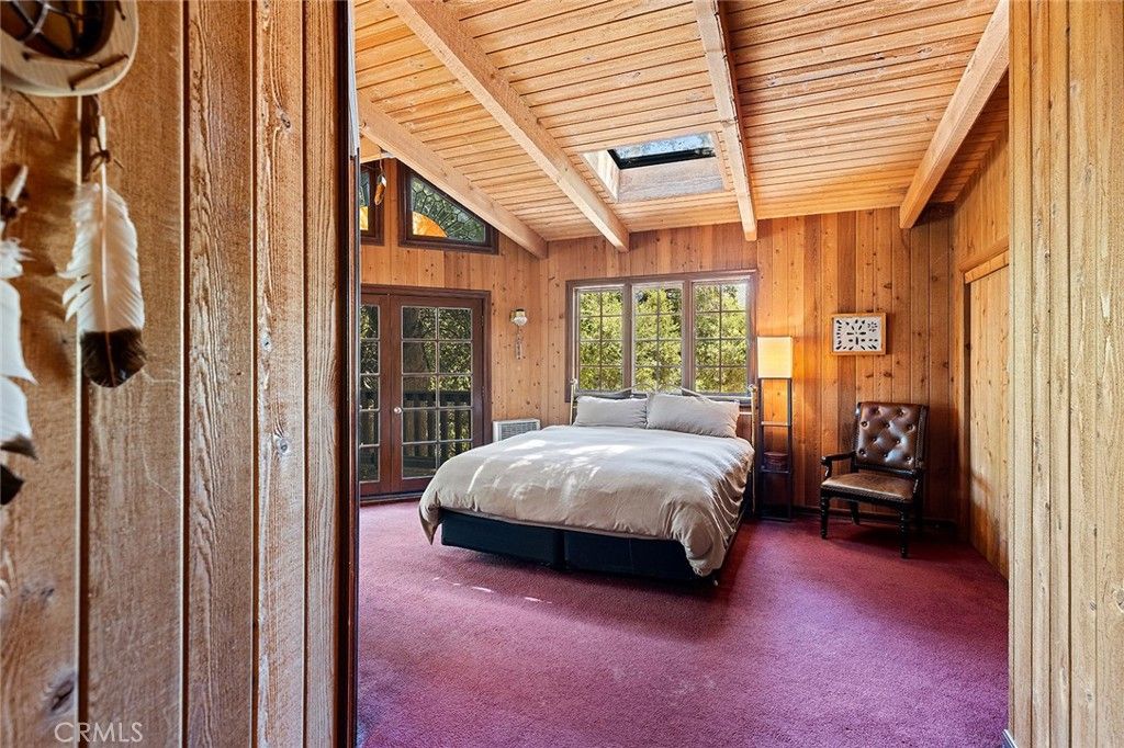 Bedroom, Interior, Wooden Ceilings, Wooden Walls