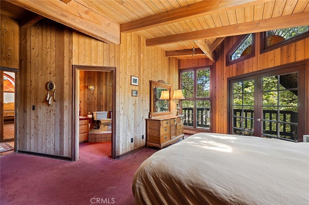 Bedroom, Interior, Wooden Beams, Wooden Ceilings, Wooden Walls