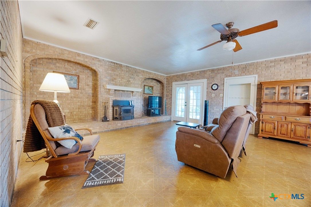 Fireplace, Interior, Living room, Stone Walls