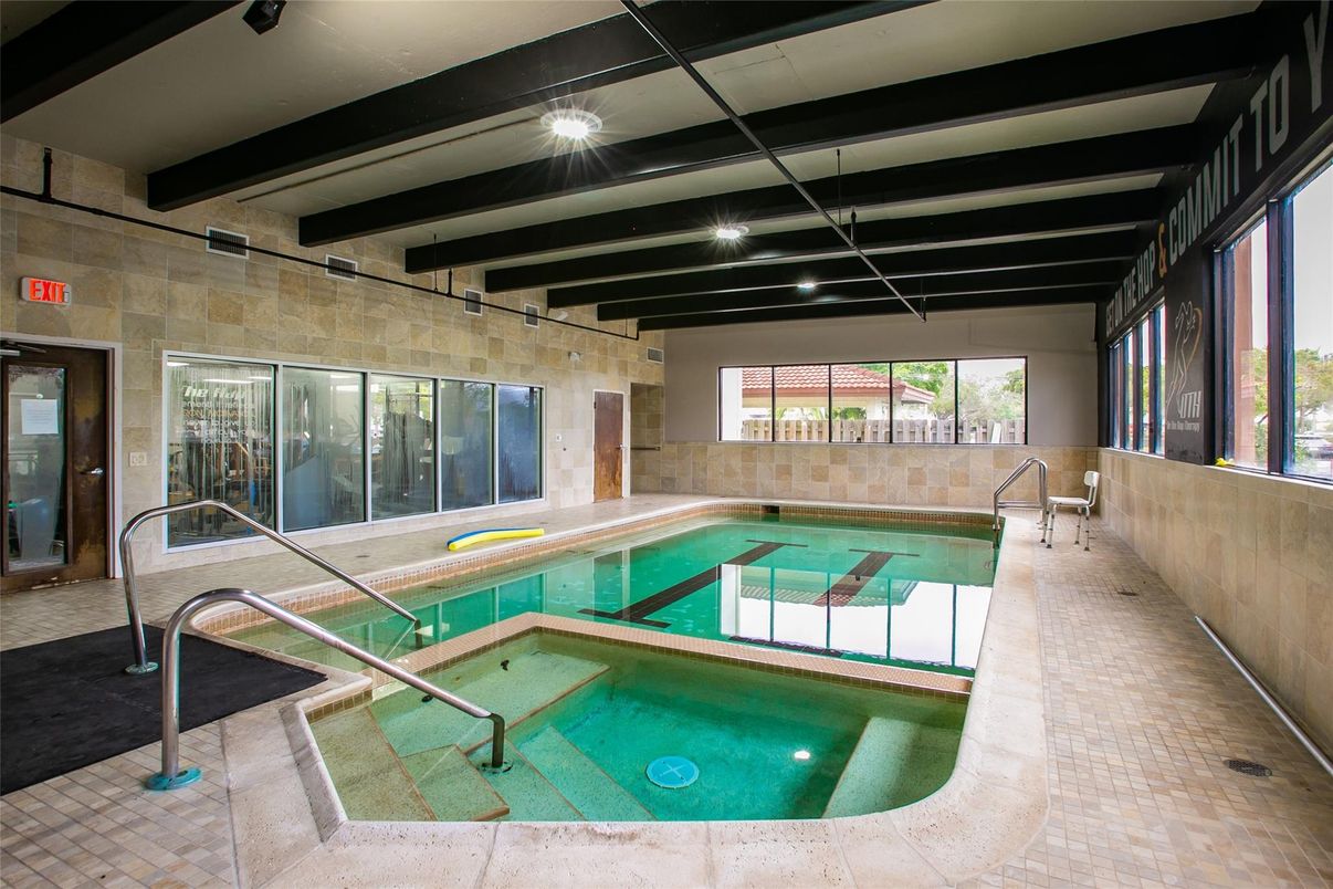 Interior, Pool, Stone Walls