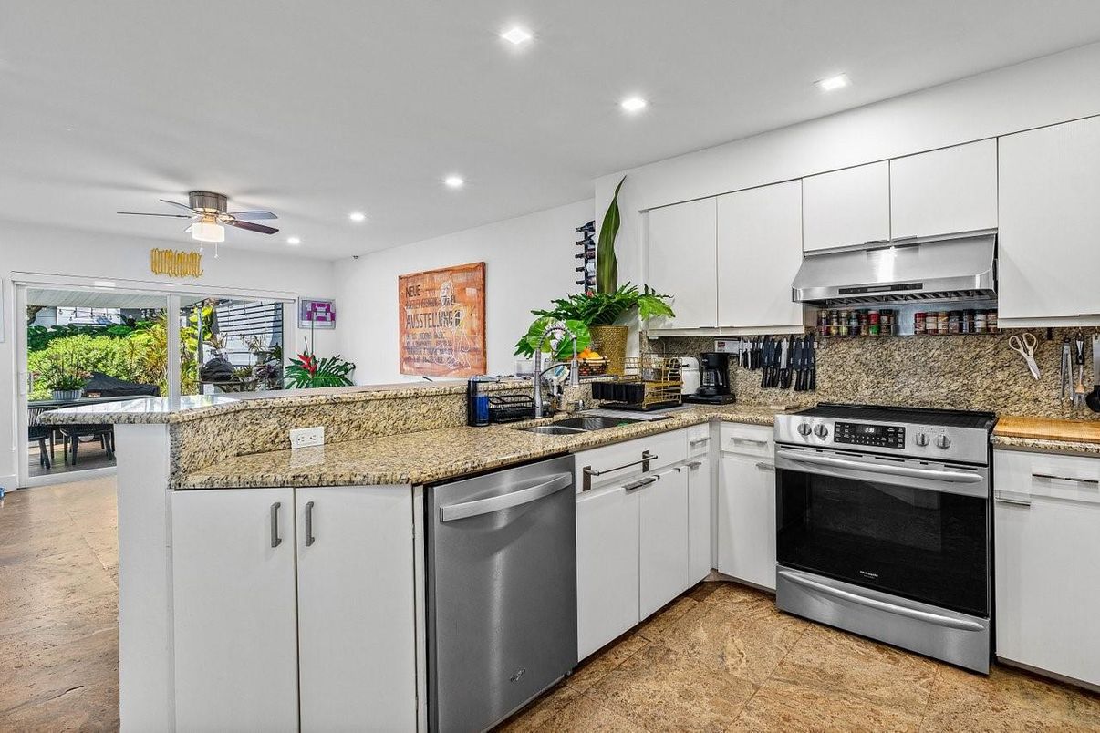 Interior, Kitchen, Recessed Lighting, Stainless Steel Appliances