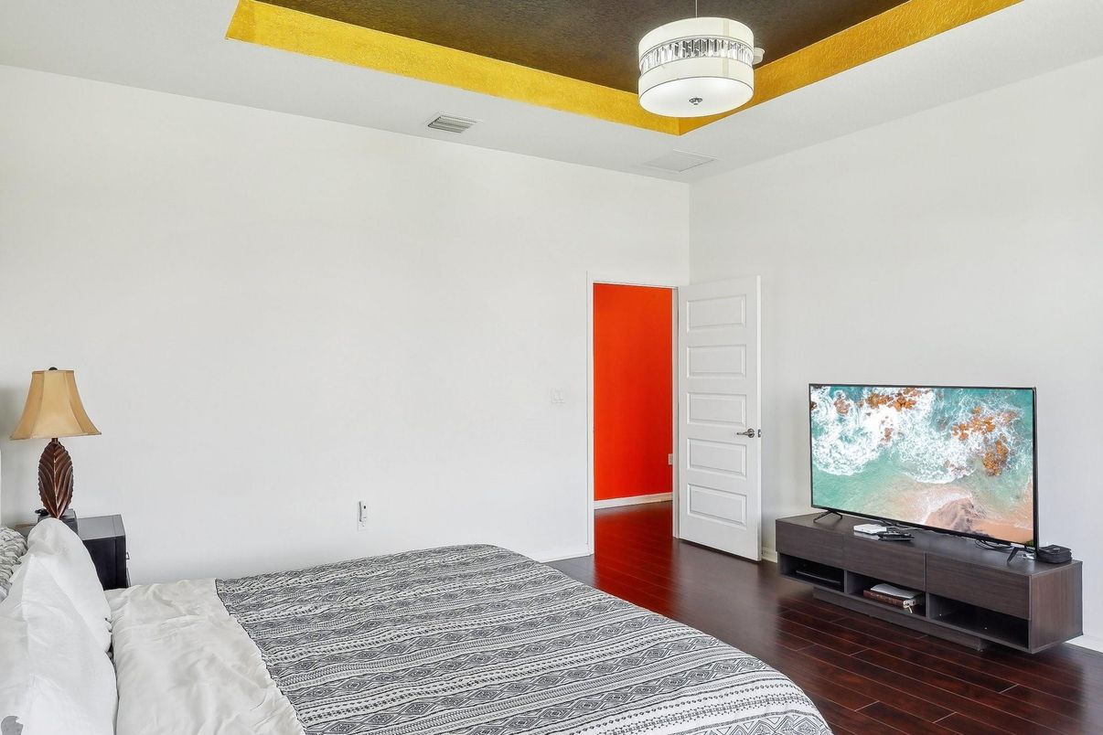 Bedroom, Interior, Wood Texture Flooring