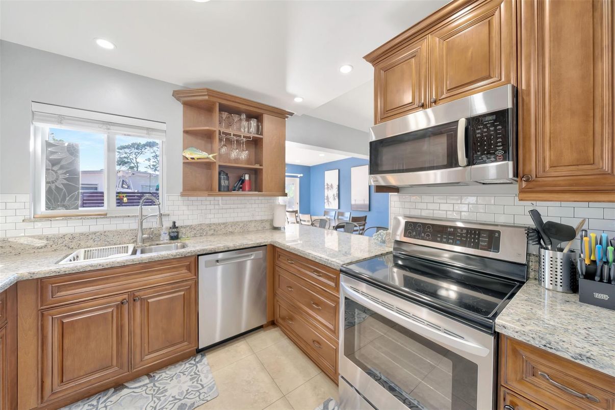Interior, Kitchen, Recessed Lighting, Stainless Steel Appliances
