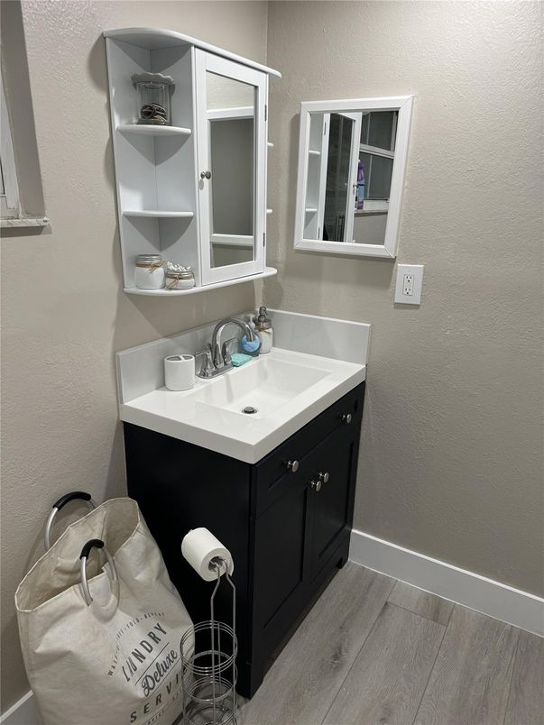 Bathroom, Interior, Wood Texture Flooring