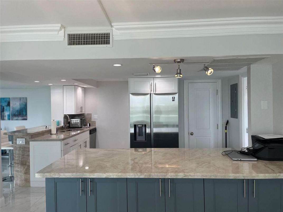 Interior, Kitchen, Recessed Lighting, Stainless Steel Appliances