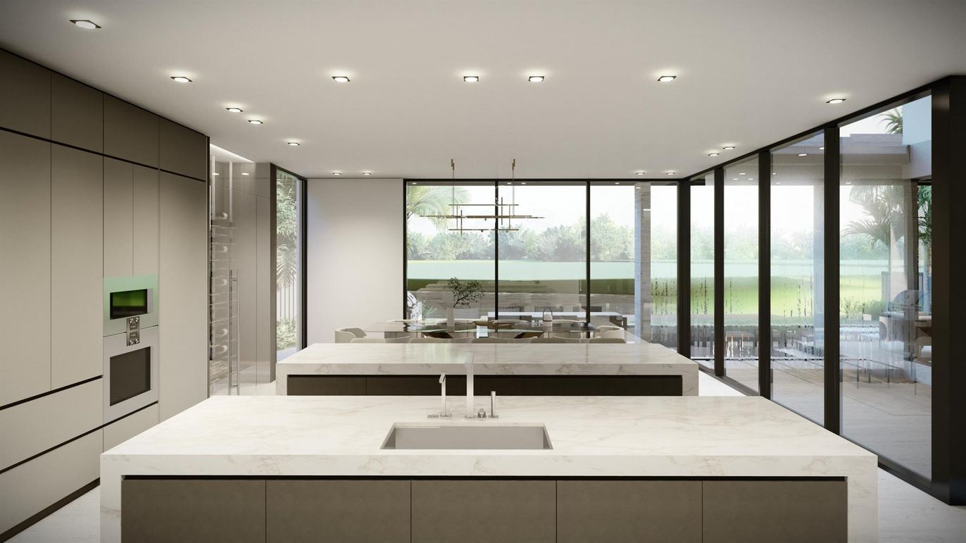 Interior, Kitchen, Pendant Lights, Recessed Lighting