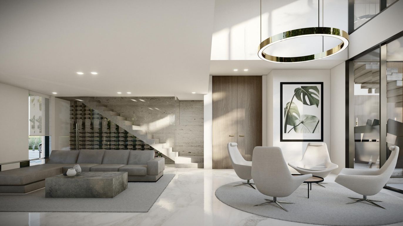 Interior, Marble, Pendant Lights, Recessed Lighting