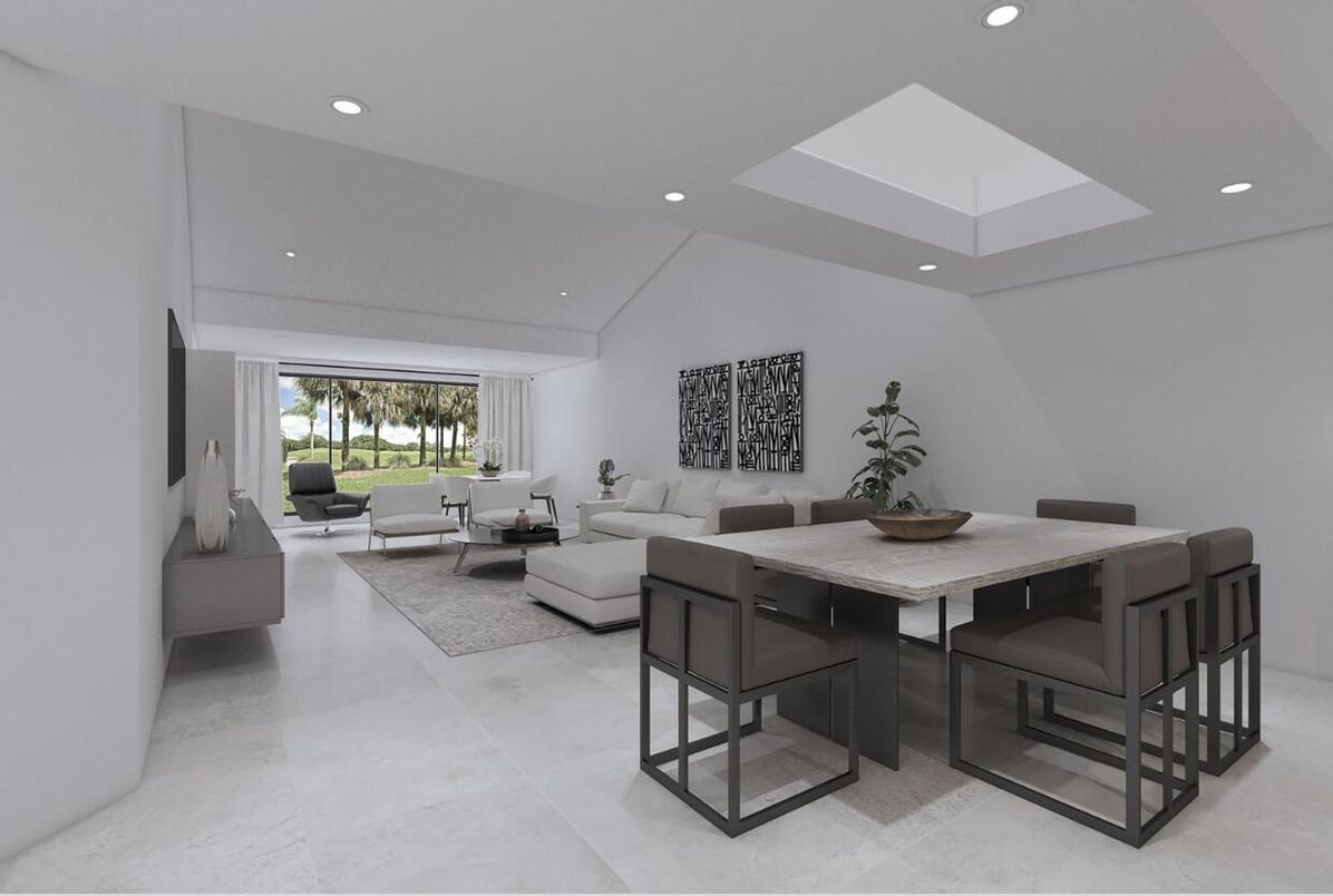Dining room, Interior, Living room, Recessed Lighting
