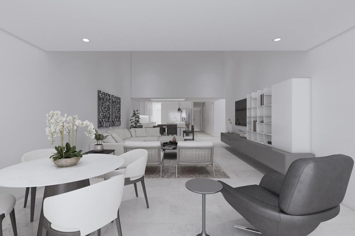Dining room, Interior, Living room, Recessed Lighting