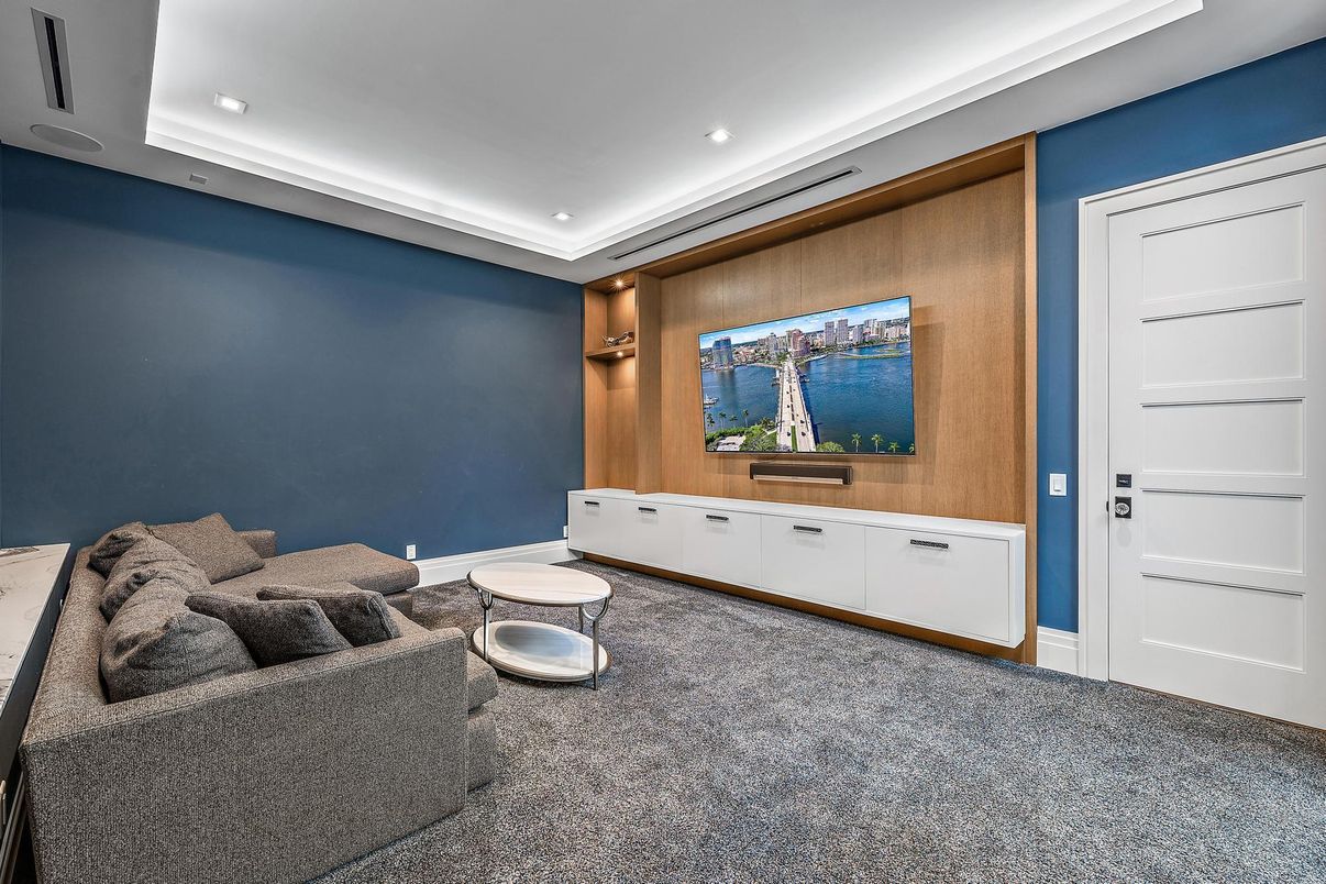 Interior, Living room, Recessed Lighting