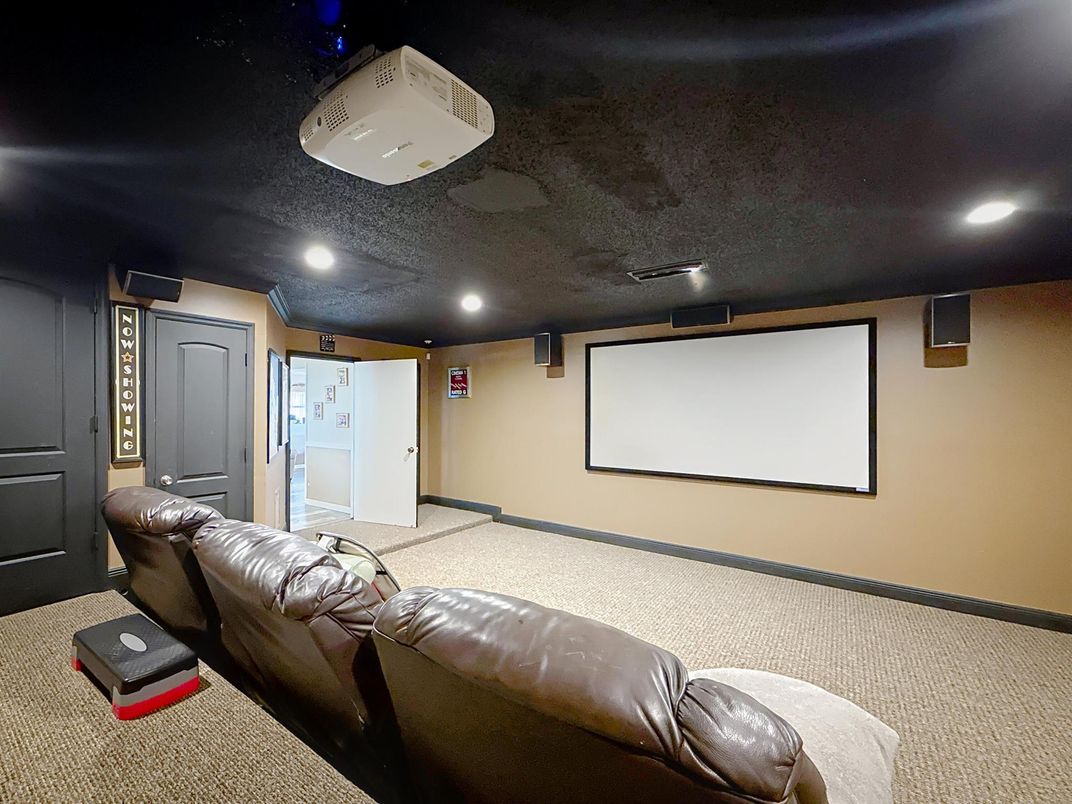 Interior, Projection Screen, Recessed Lighting, Theatre Room