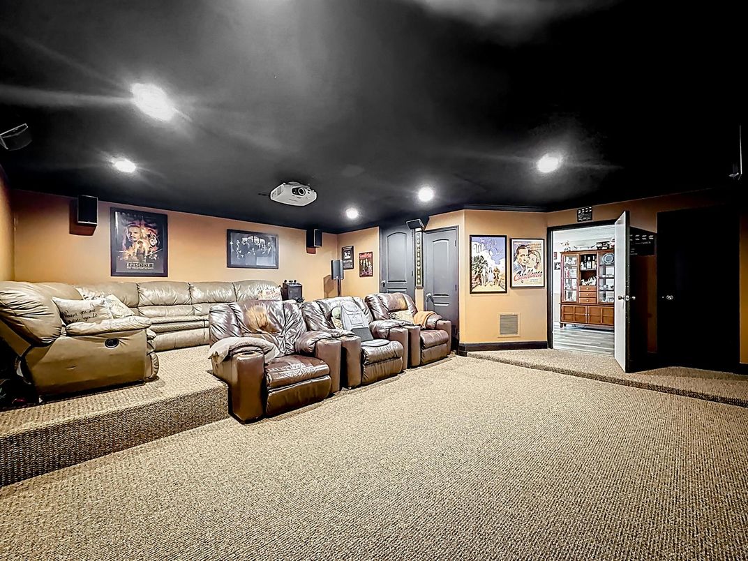 Home Theatre Room, Interior, Recessed Lighting, Theatre Room