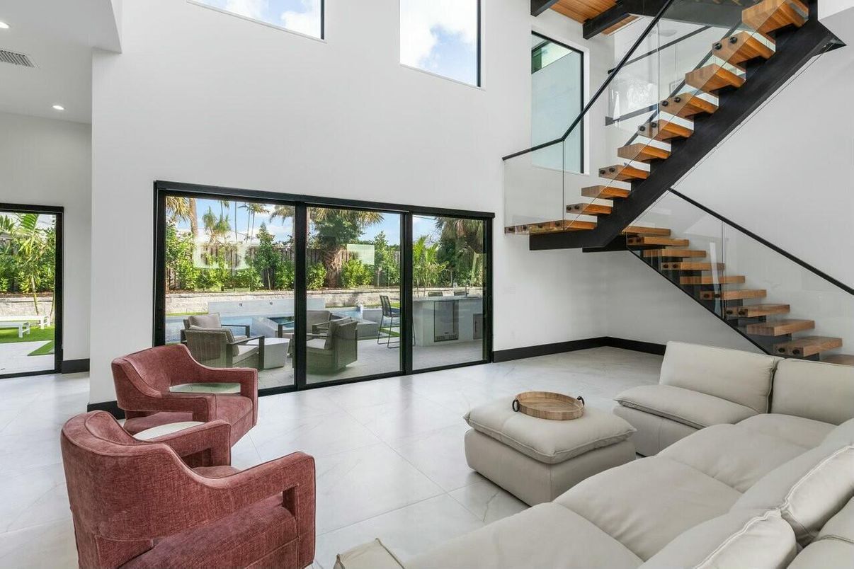 Interior, Living room, Recessed Lighting