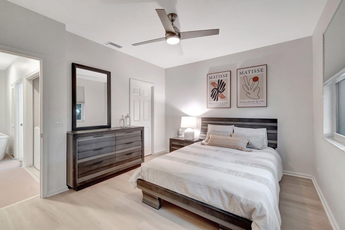 Bedroom, Interior, Wood Texture Flooring