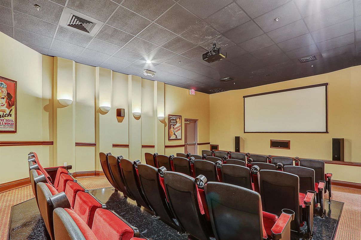 Home Theatre Room, Interior, Projection Screen, Recessed Lighting, Theatre Room