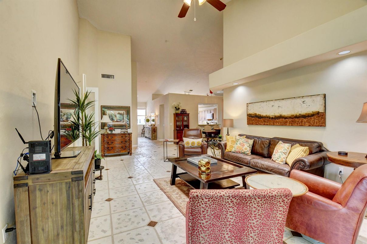 Interior, Living room, Recessed Lighting