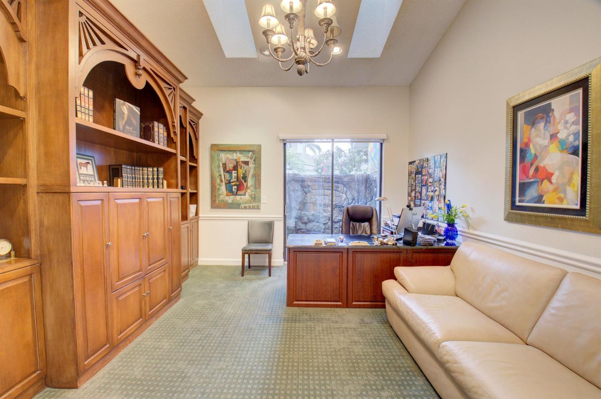 Chandelier, Home Office, Interior