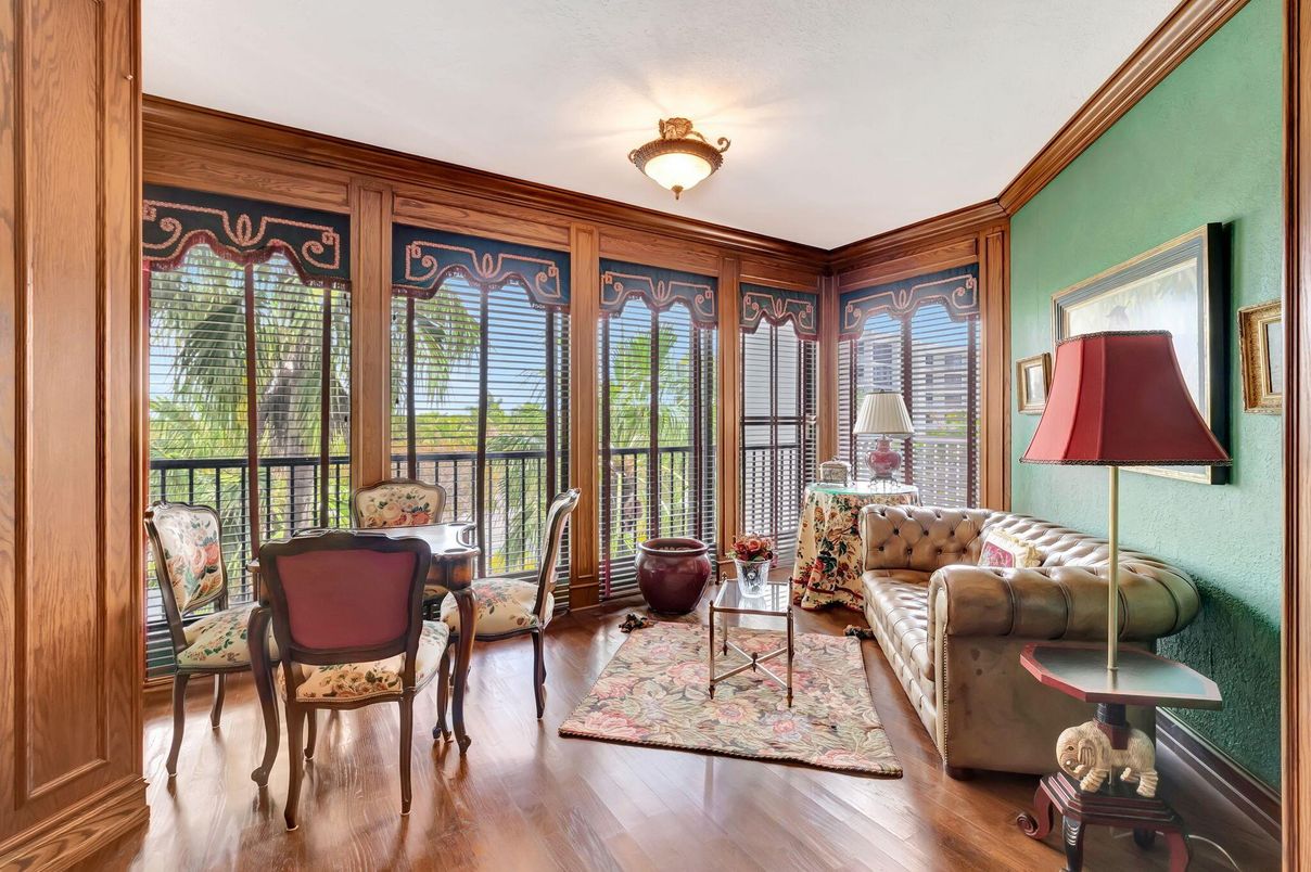 Interior, Sun Room, Wood Texture Flooring