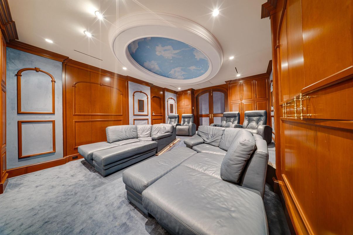 Home Theatre Room, Interior, Recessed Lighting, Theatre Room