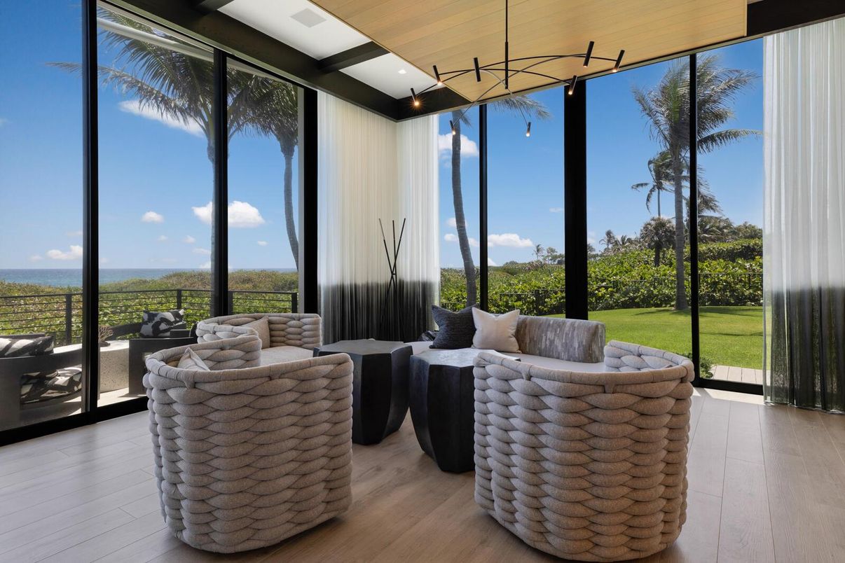 Interior, Living room, Sun Room, Water, Wood Texture Flooring