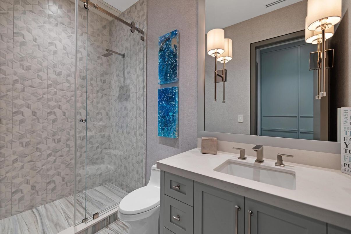 Bathroom, Glass Shower, Interior