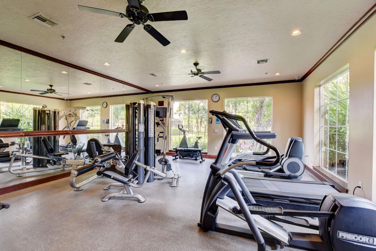 Fitness Equipment, Gym, Interior, Recessed Lighting