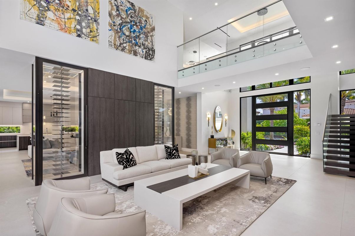 Interior, Living room, Recessed Lighting