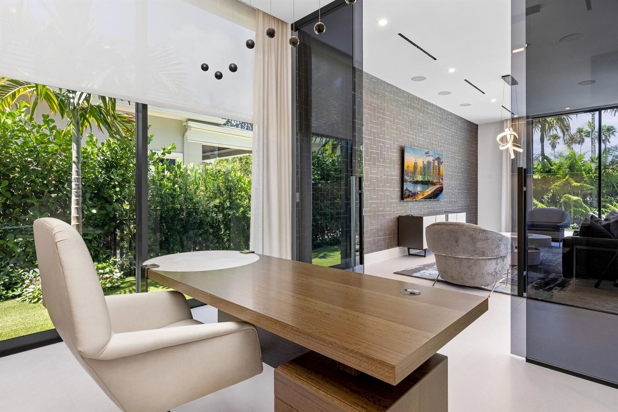 Home Office, Interior, Pendant Lights, Recessed Lighting